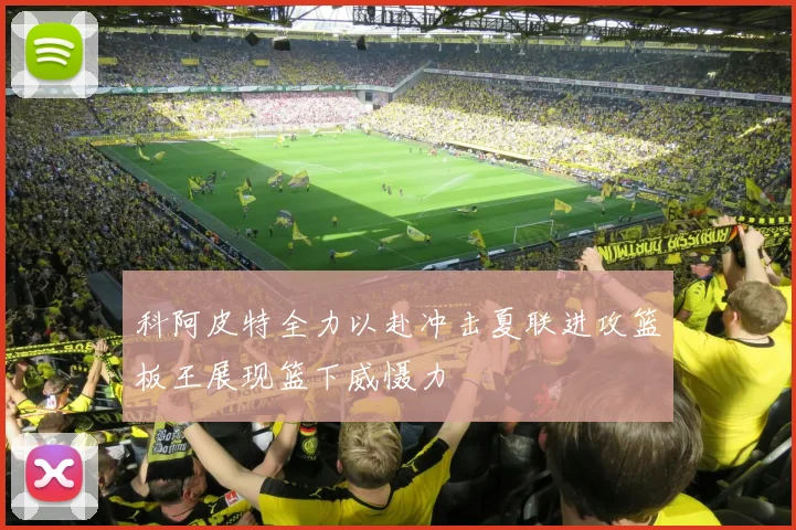 科阿皮特全力以赴冲击夏联进攻篮板王展现篮下威慑力